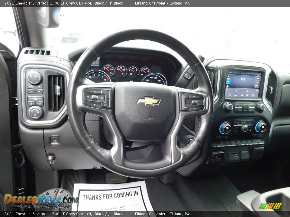 2021 Chevrolet Silverado 1500 LT Crew Cab 4x4 Black / Jet Black Photo #26