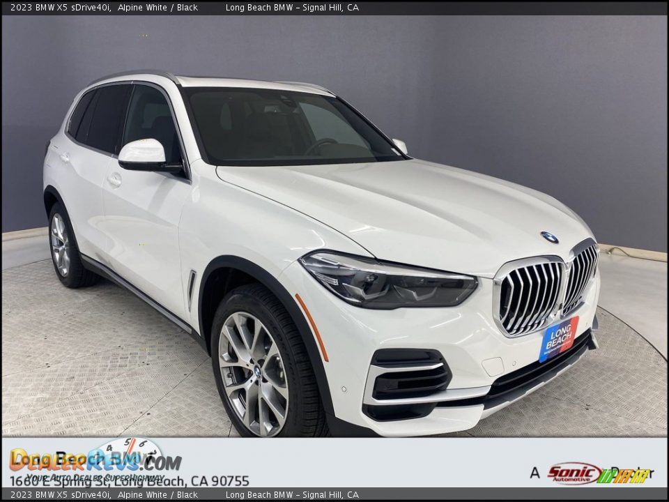 2023 BMW X5 sDrive40i Alpine White / Black Photo #1