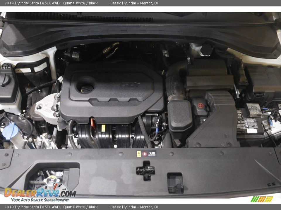 2019 Hyundai Santa Fe SEL AWD Quartz White / Black Photo #18