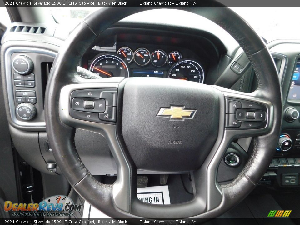 2021 Chevrolet Silverado 1500 LT Crew Cab 4x4 Black / Jet Black Photo #27