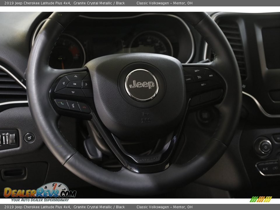 2019 Jeep Cherokee Latitude Plus 4x4 Granite Crystal Metallic / Black Photo #7