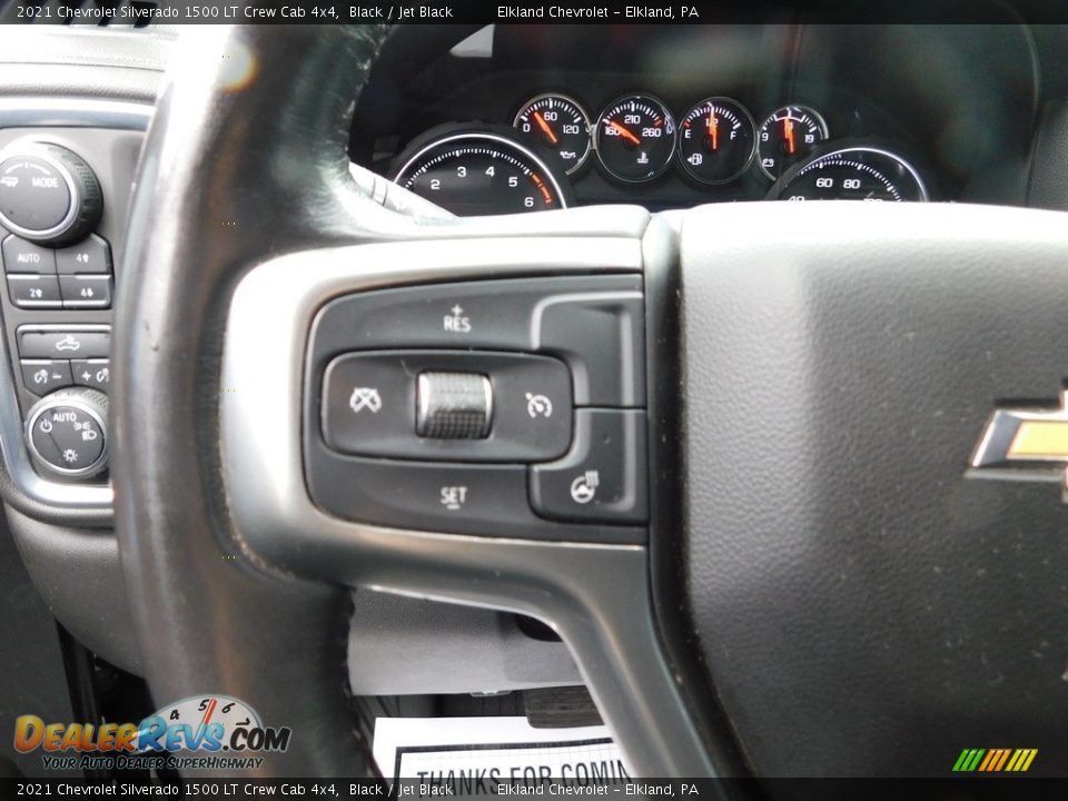 2021 Chevrolet Silverado 1500 LT Crew Cab 4x4 Black / Jet Black Photo #29
