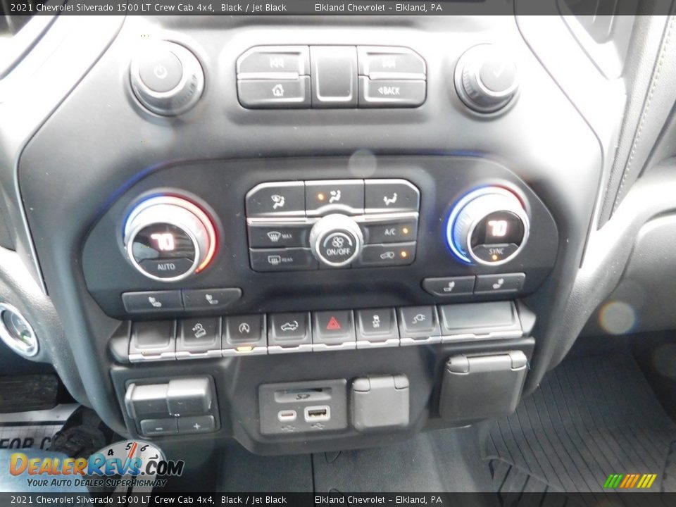 2021 Chevrolet Silverado 1500 LT Crew Cab 4x4 Black / Jet Black Photo #32