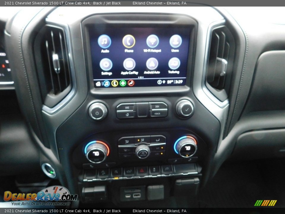 2021 Chevrolet Silverado 1500 LT Crew Cab 4x4 Black / Jet Black Photo #35