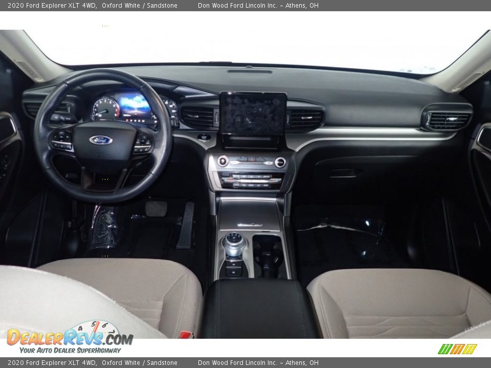 2020 Ford Explorer XLT 4WD Oxford White / Sandstone Photo #24