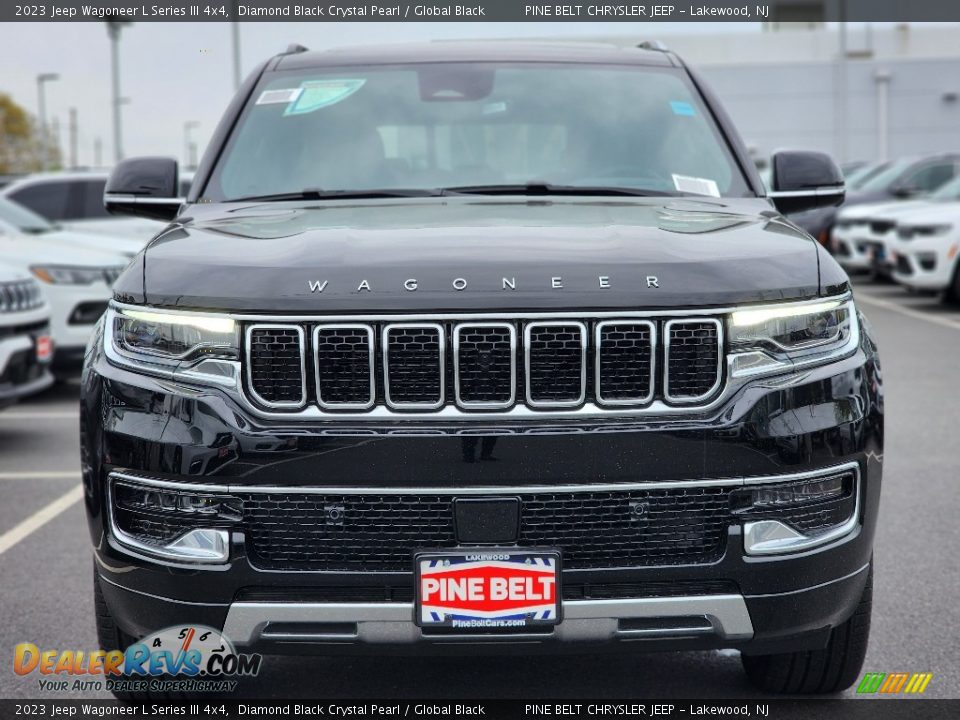 2023 Jeep Wagoneer L Series III 4x4 Diamond Black Crystal Pearl / Global Black Photo #2