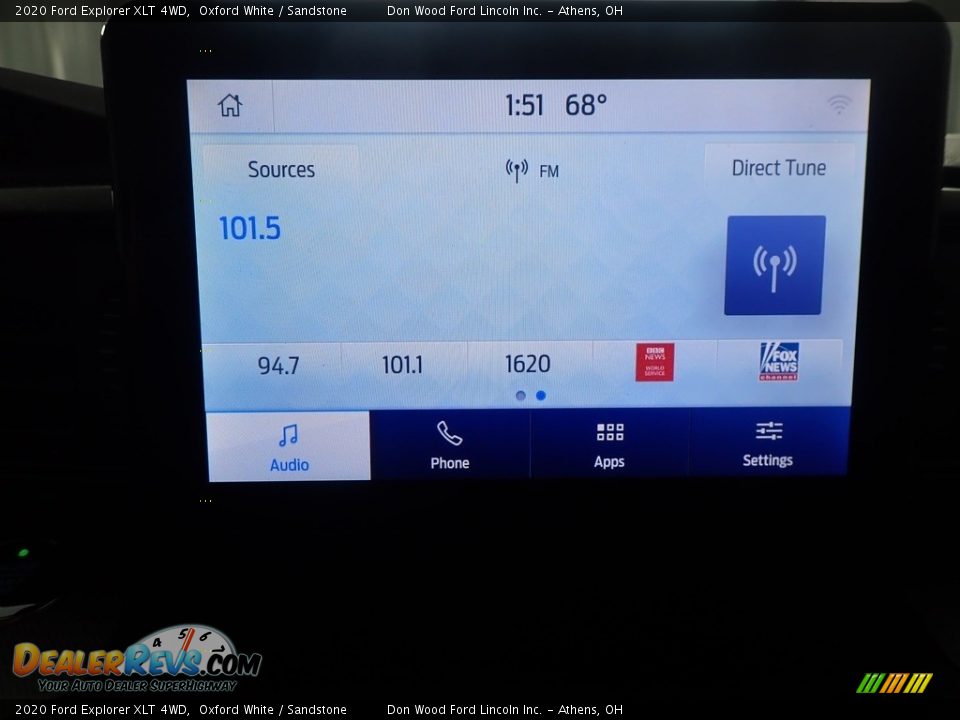 2020 Ford Explorer XLT 4WD Oxford White / Sandstone Photo #26