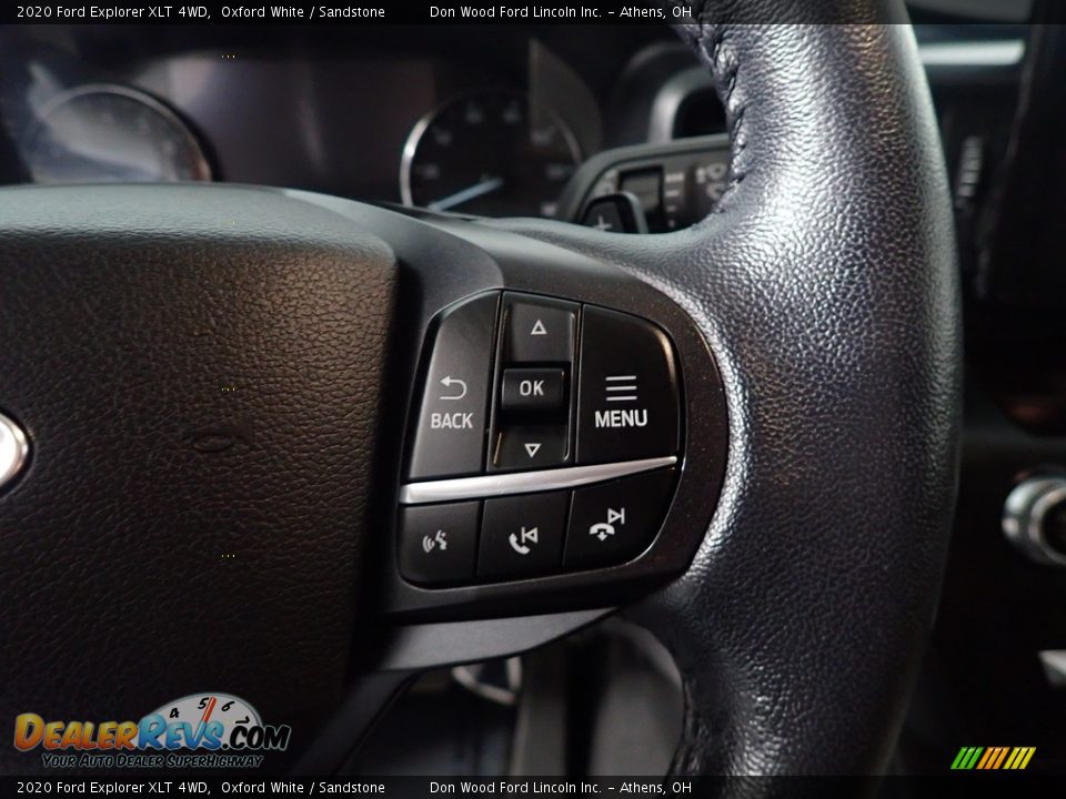 2020 Ford Explorer XLT 4WD Oxford White / Sandstone Photo #30