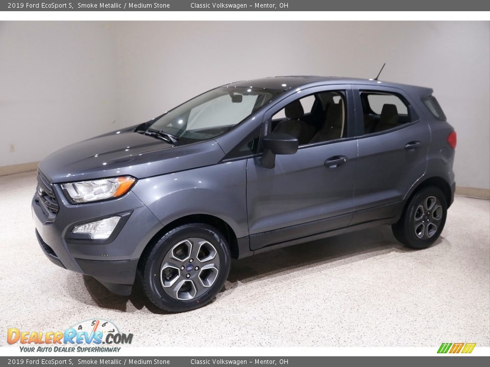 2019 Ford EcoSport S Smoke Metallic / Medium Stone Photo #3