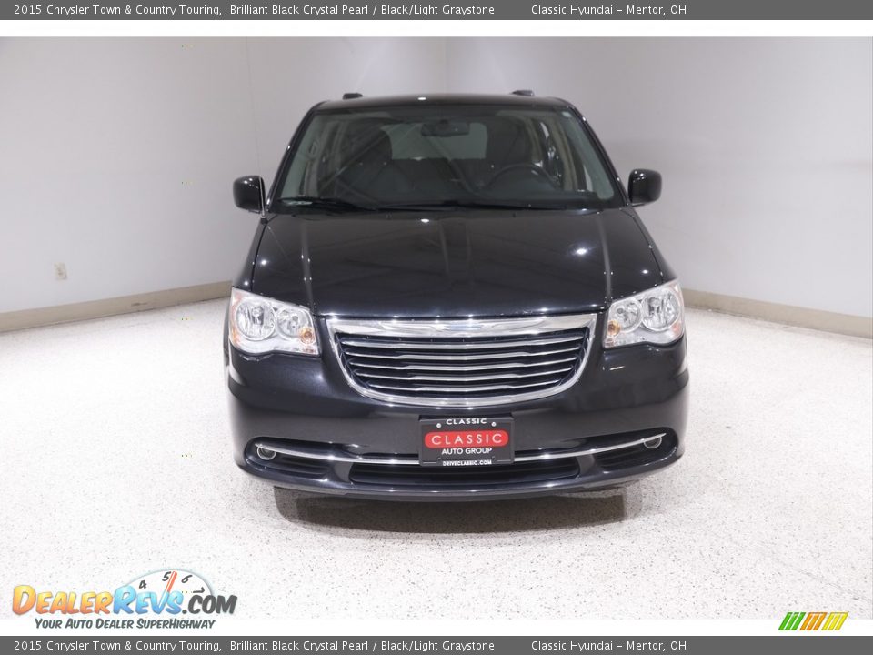 2015 Chrysler Town & Country Touring Brilliant Black Crystal Pearl / Black/Light Graystone Photo #2