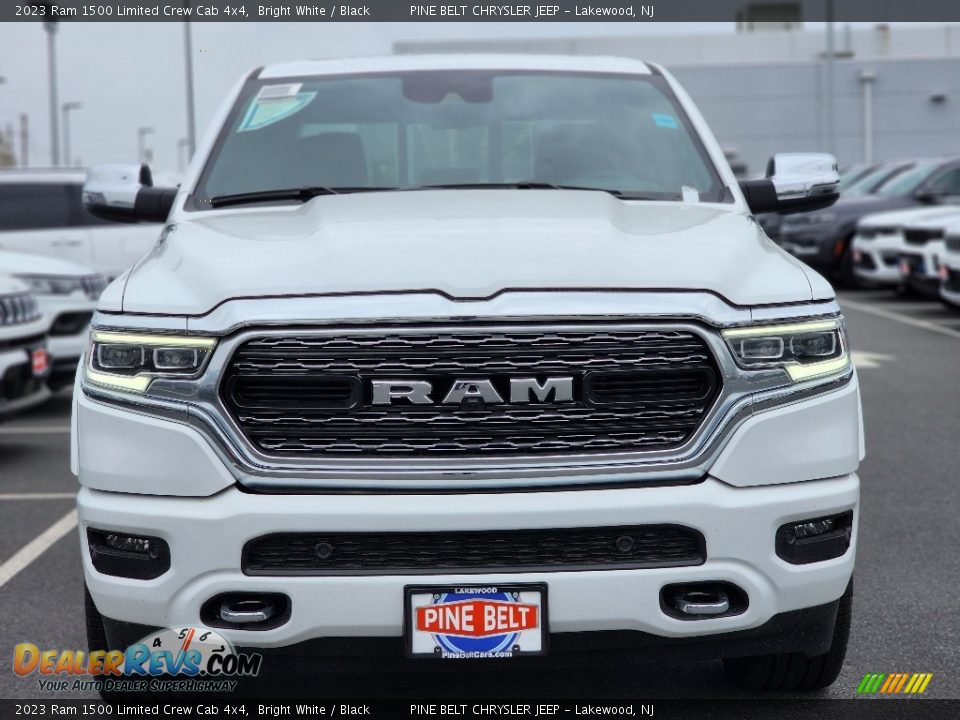 2023 Ram 1500 Limited Crew Cab 4x4 Bright White / Black Photo #2