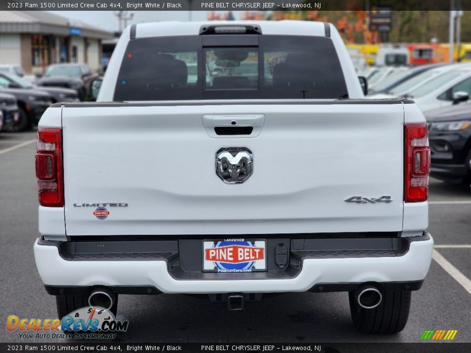 2023 Ram 1500 Limited Crew Cab 4x4 Bright White / Black Photo #5