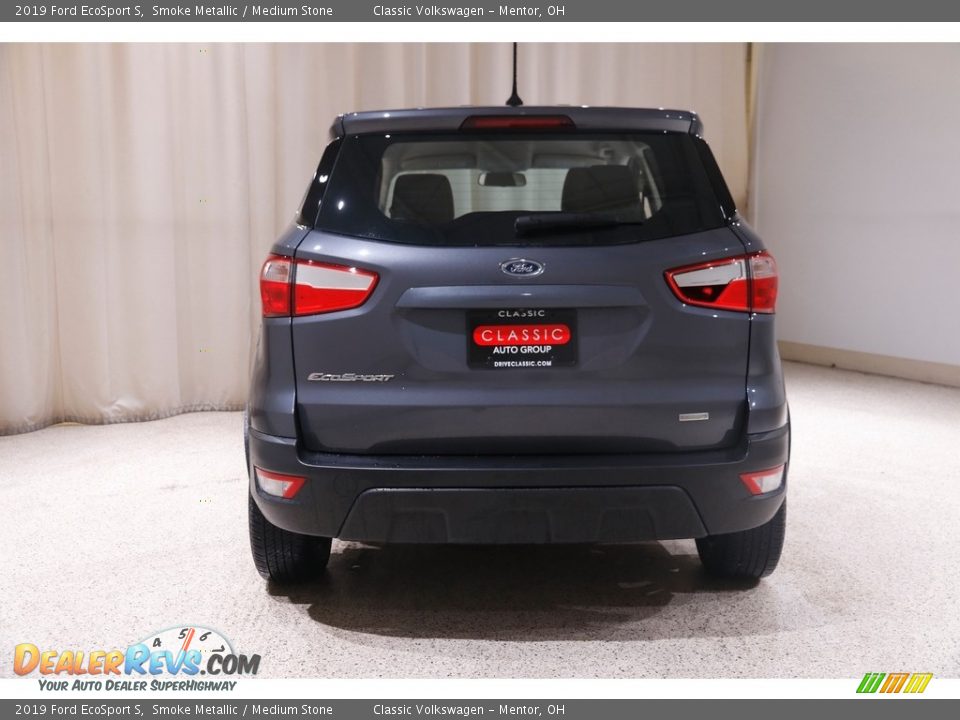 2019 Ford EcoSport S Smoke Metallic / Medium Stone Photo #18