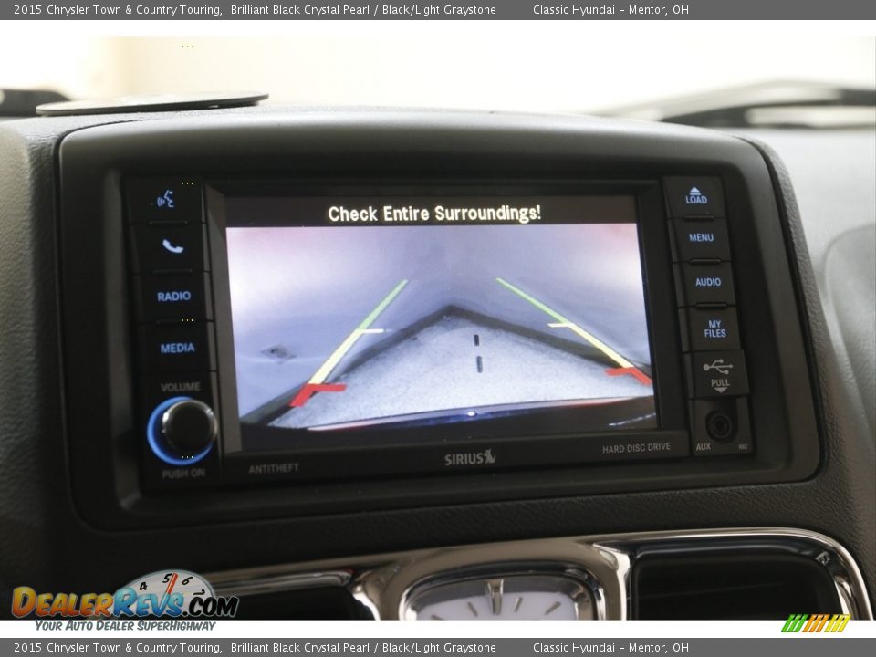 2015 Chrysler Town & Country Touring Brilliant Black Crystal Pearl / Black/Light Graystone Photo #13