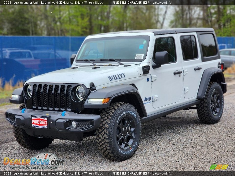 2023 Jeep Wrangler Unlimited Willys 4XE Hybrid Bright White / Black Photo #1