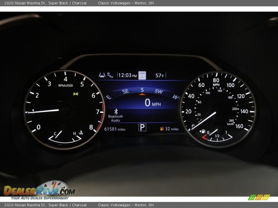 2020 Nissan Maxima SV Super Black / Charcoal Photo #8