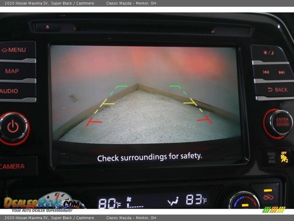 2020 Nissan Maxima SV Super Black / Cashmere Photo #13