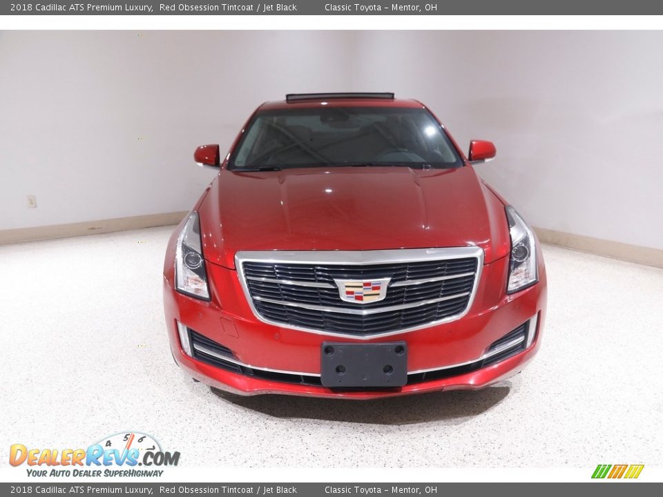 2018 Cadillac ATS Premium Luxury Red Obsession Tintcoat / Jet Black Photo #2
