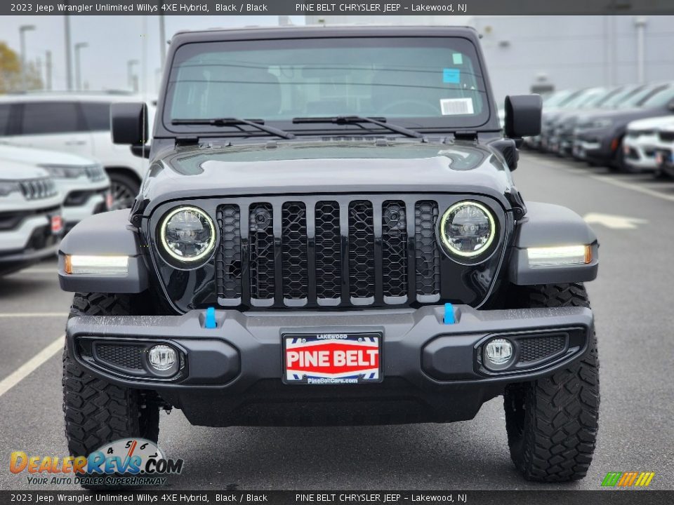 2023 Jeep Wrangler Unlimited Willys 4XE Hybrid Black / Black Photo #2