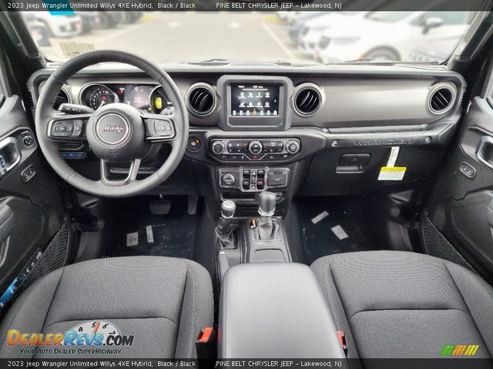 Dashboard of 2023 Jeep Wrangler Unlimited Willys 4XE Hybrid Photo #7