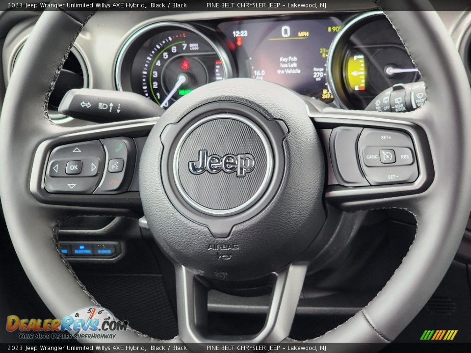 2023 Jeep Wrangler Unlimited Willys 4XE Hybrid Steering Wheel Photo #10