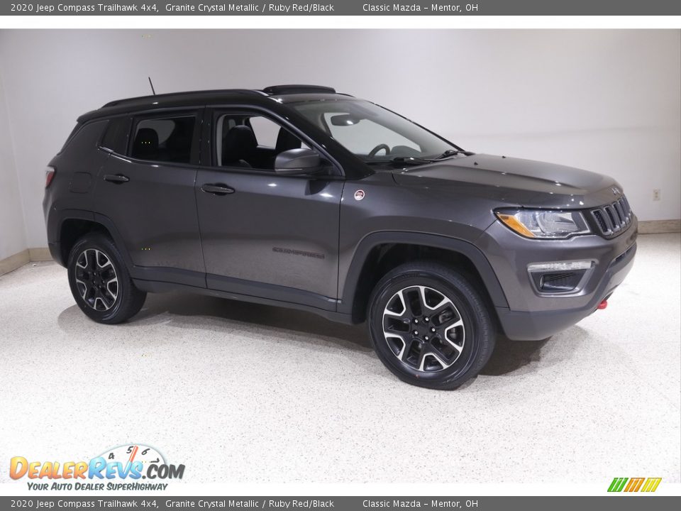 2020 Jeep Compass Trailhawk 4x4 Granite Crystal Metallic / Ruby Red/Black Photo #1
