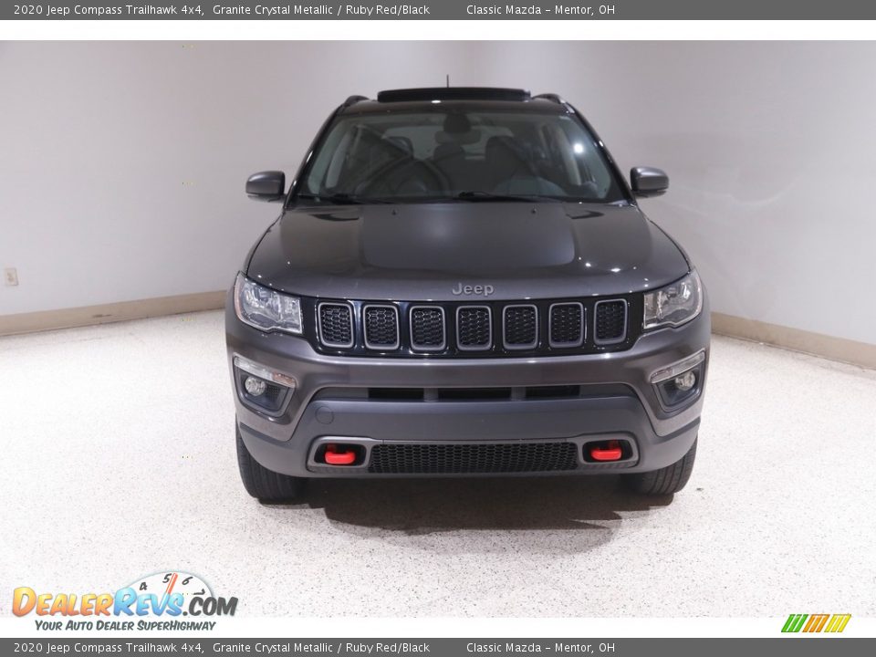 2020 Jeep Compass Trailhawk 4x4 Granite Crystal Metallic / Ruby Red/Black Photo #2