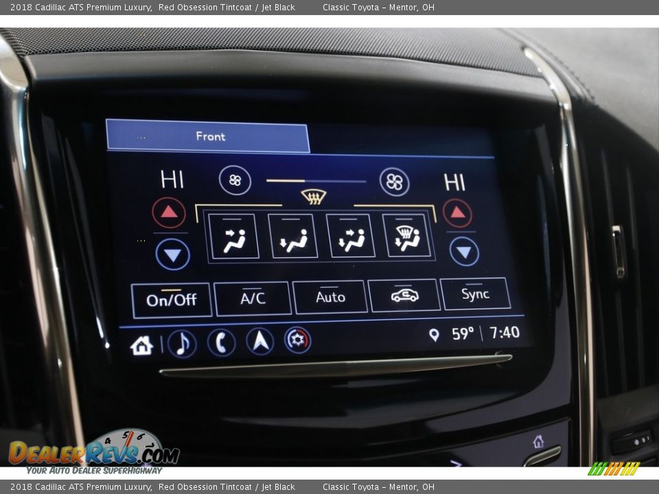 Controls of 2018 Cadillac ATS Premium Luxury Photo #13