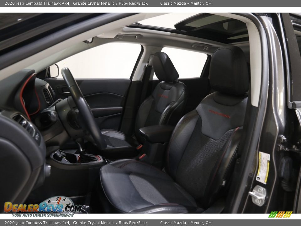 2020 Jeep Compass Trailhawk 4x4 Granite Crystal Metallic / Ruby Red/Black Photo #5