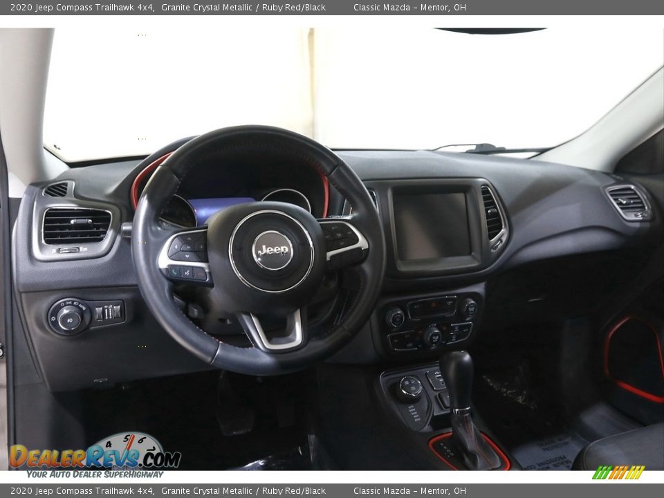2020 Jeep Compass Trailhawk 4x4 Granite Crystal Metallic / Ruby Red/Black Photo #6
