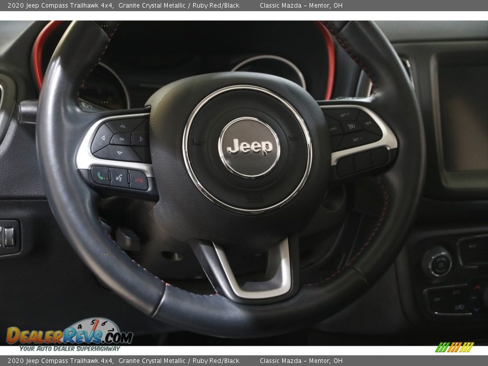 2020 Jeep Compass Trailhawk 4x4 Granite Crystal Metallic / Ruby Red/Black Photo #7