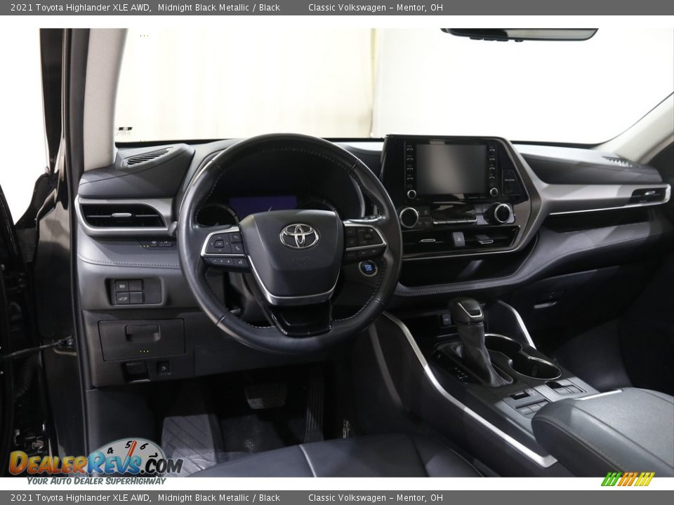 2021 Toyota Highlander XLE AWD Midnight Black Metallic / Black Photo #6