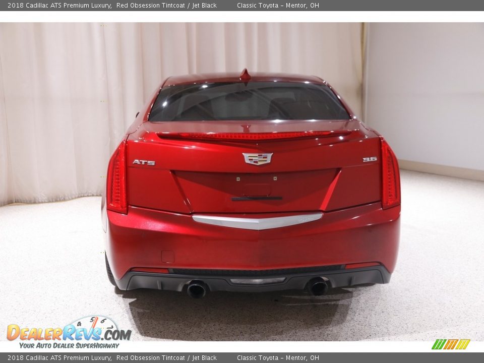 2018 Cadillac ATS Premium Luxury Red Obsession Tintcoat / Jet Black Photo #19