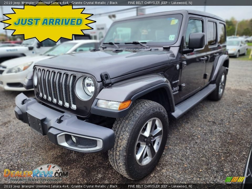 2019 Jeep Wrangler Unlimited Sahara 4x4 Granite Crystal Metallic / Black Photo #1