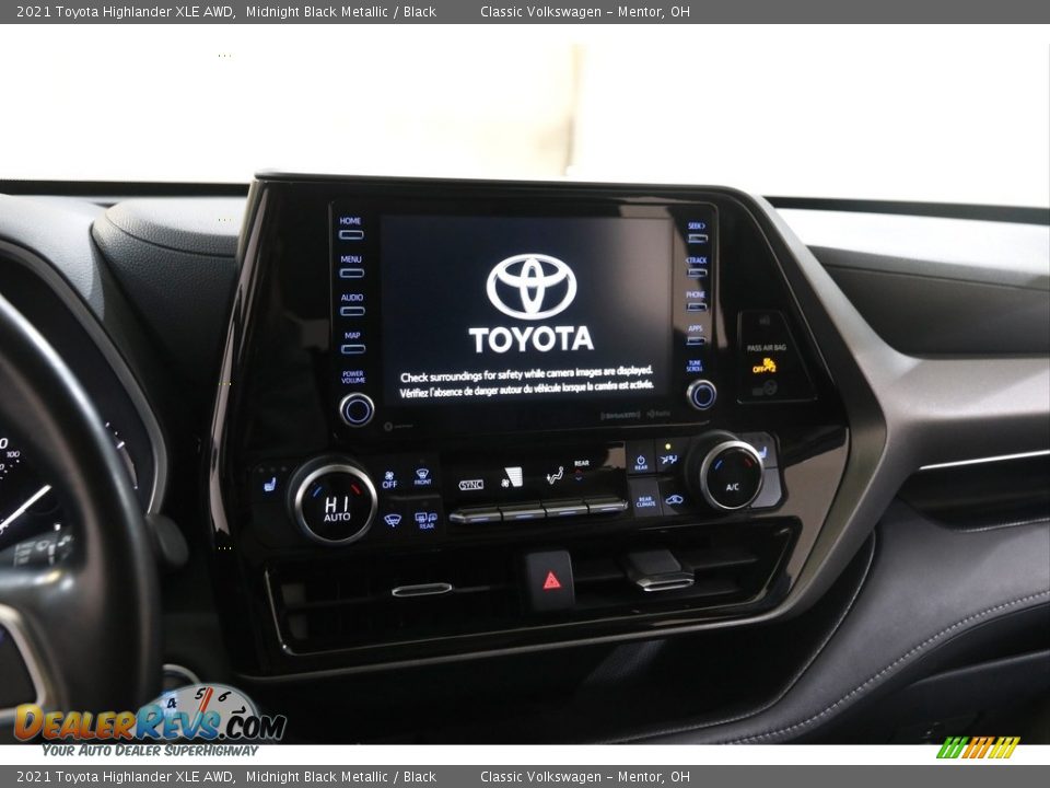 2021 Toyota Highlander XLE AWD Midnight Black Metallic / Black Photo #9