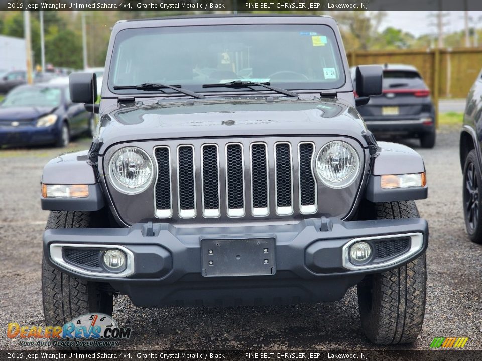 2019 Jeep Wrangler Unlimited Sahara 4x4 Granite Crystal Metallic / Black Photo #2