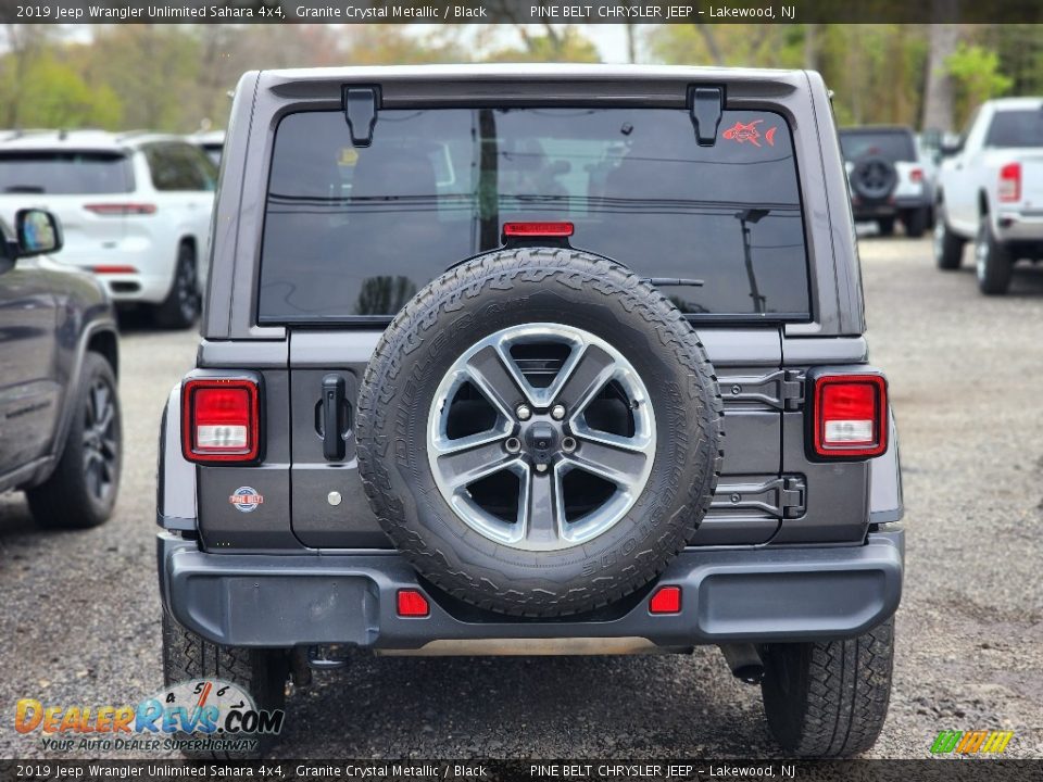 2019 Jeep Wrangler Unlimited Sahara 4x4 Granite Crystal Metallic / Black Photo #4