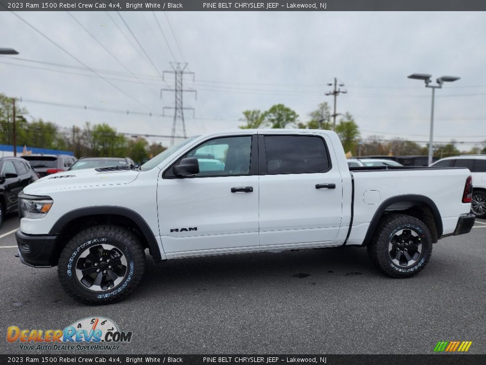 2023 Ram 1500 Rebel Crew Cab 4x4 Bright White / Black Photo #3