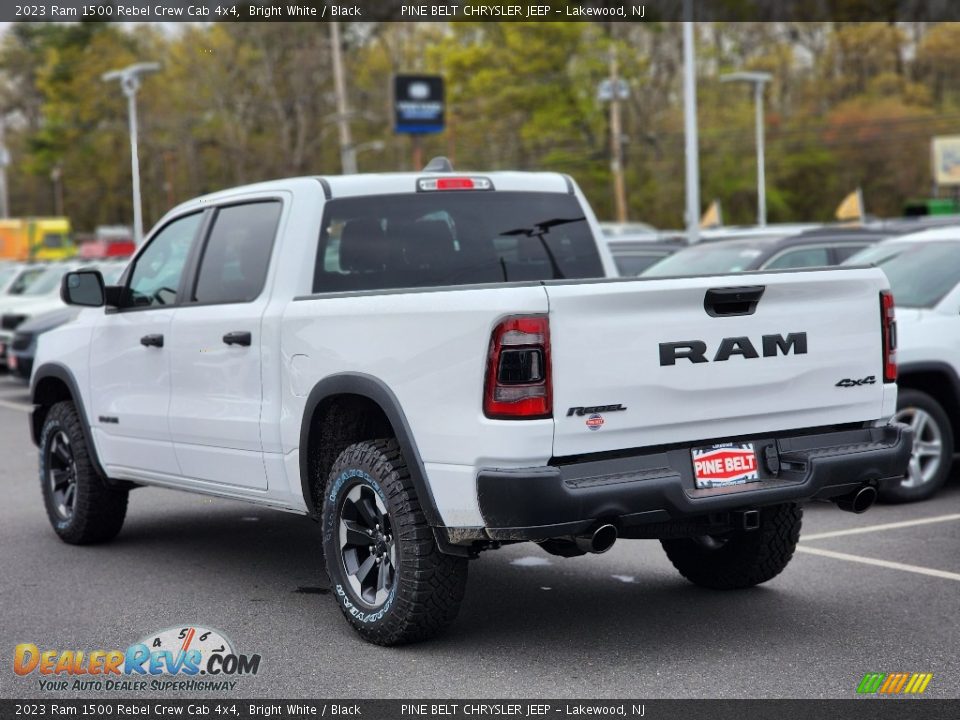 2023 Ram 1500 Rebel Crew Cab 4x4 Bright White / Black Photo #4