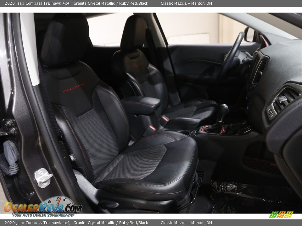 2020 Jeep Compass Trailhawk 4x4 Granite Crystal Metallic / Ruby Red/Black Photo #17