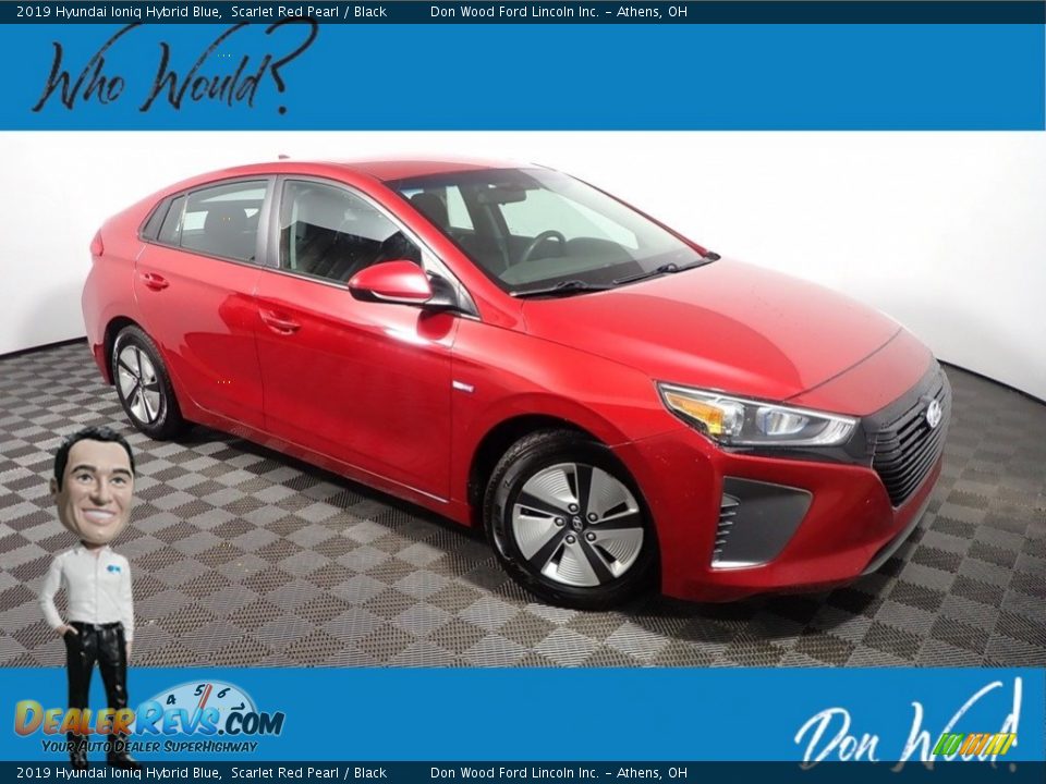 2019 Hyundai Ioniq Hybrid Blue Scarlet Red Pearl / Black Photo #1