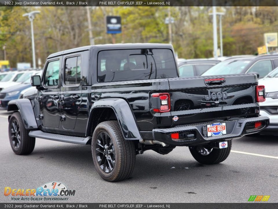 2022 Jeep Gladiator Overland 4x4 Black / Black Photo #4