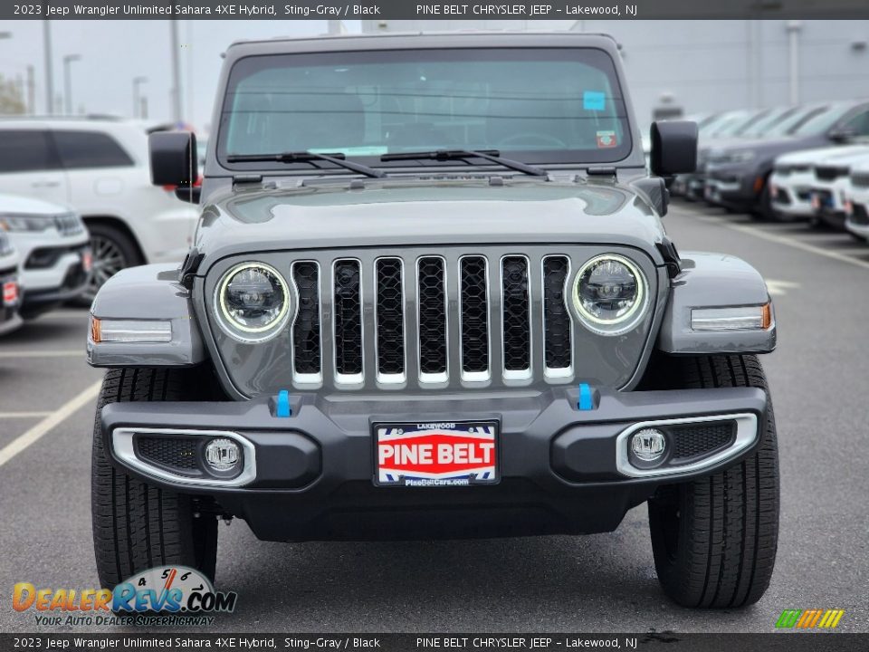 2023 Jeep Wrangler Unlimited Sahara 4XE Hybrid Sting-Gray / Black Photo #2