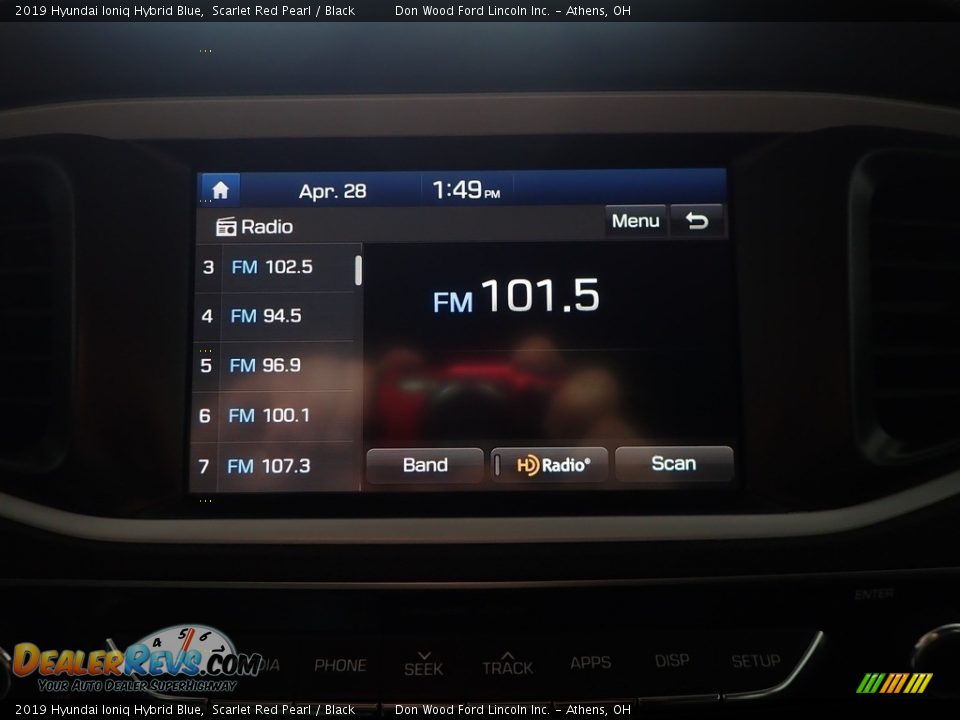 2019 Hyundai Ioniq Hybrid Blue Scarlet Red Pearl / Black Photo #24