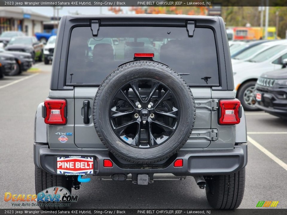 2023 Jeep Wrangler Unlimited Sahara 4XE Hybrid Sting-Gray / Black Photo #5