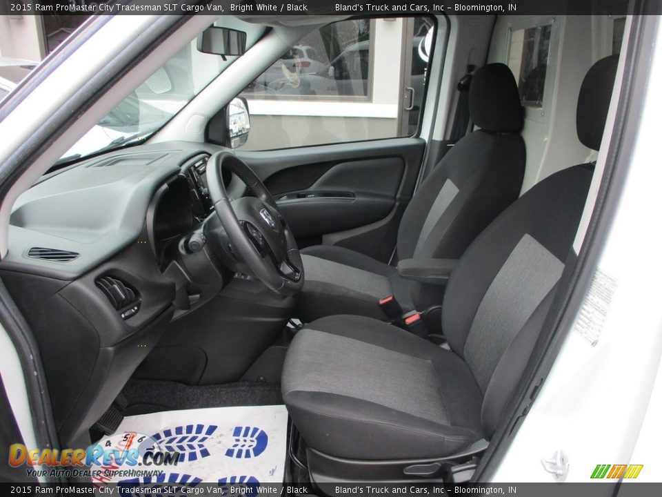 Black Interior - 2015 Ram ProMaster City Tradesman SLT Cargo Van Photo #6