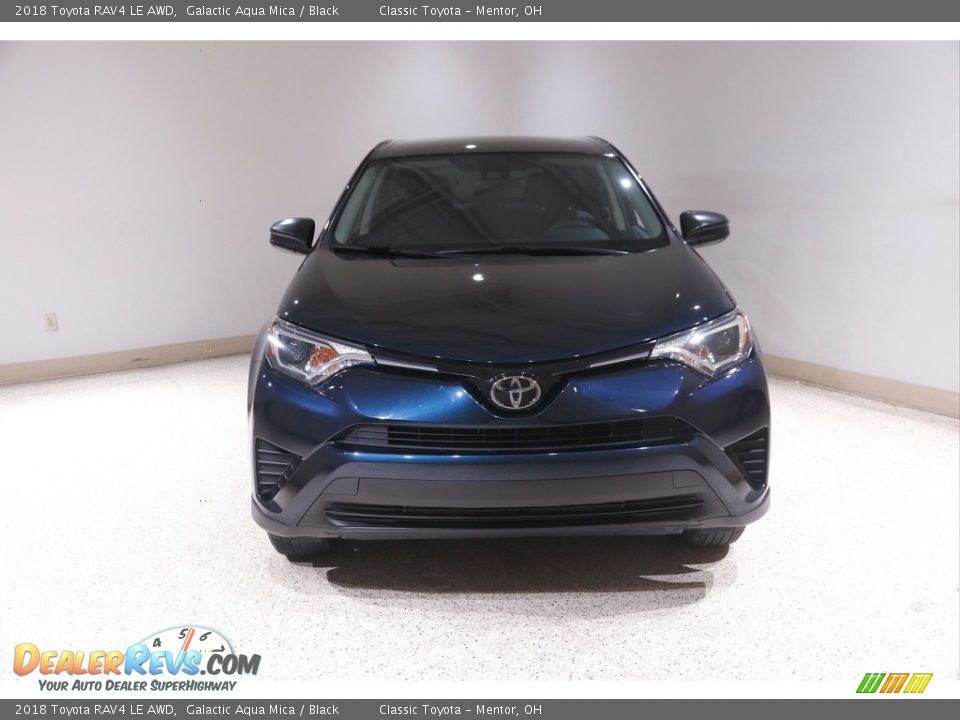 2018 Toyota RAV4 LE AWD Galactic Aqua Mica / Black Photo #2