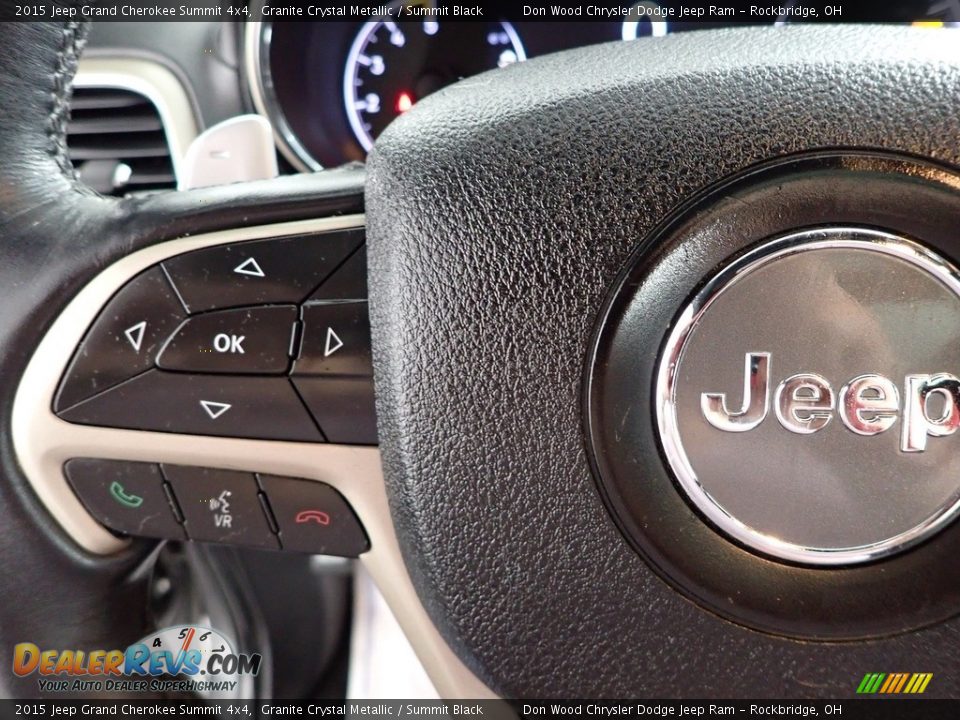 2015 Jeep Grand Cherokee Summit 4x4 Granite Crystal Metallic / Summit Black Photo #20
