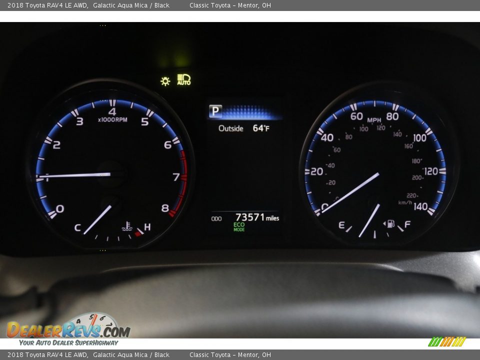 2018 Toyota RAV4 LE AWD Gauges Photo #8