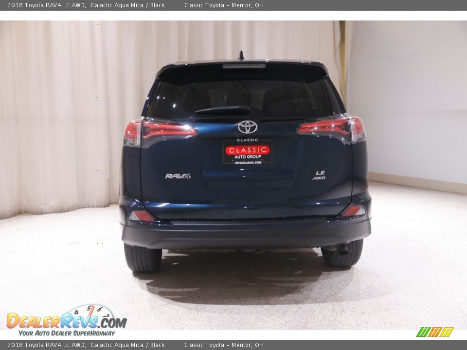 2018 Toyota RAV4 LE AWD Galactic Aqua Mica / Black Photo #18